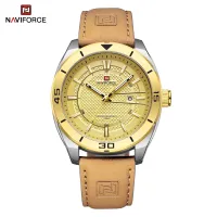 NAVIFORCE NF9209 Original Business Men's Watches Waterproof Casual Sports Military Leather Wristwatch  Man Quartz Calendar Clock